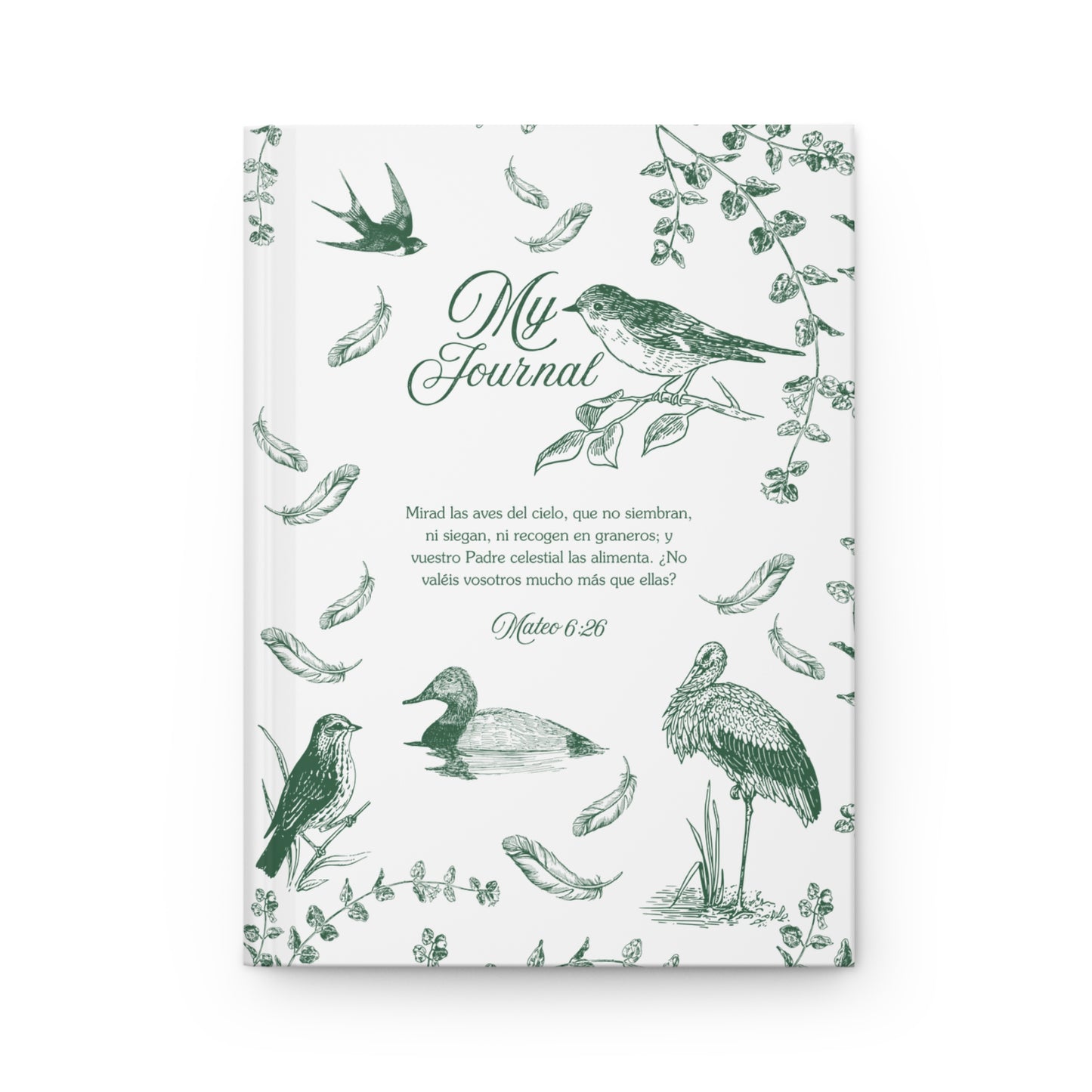 Nature-Inspired Hardcover Journal – Perfect for Writing & Reflection -  Green Color