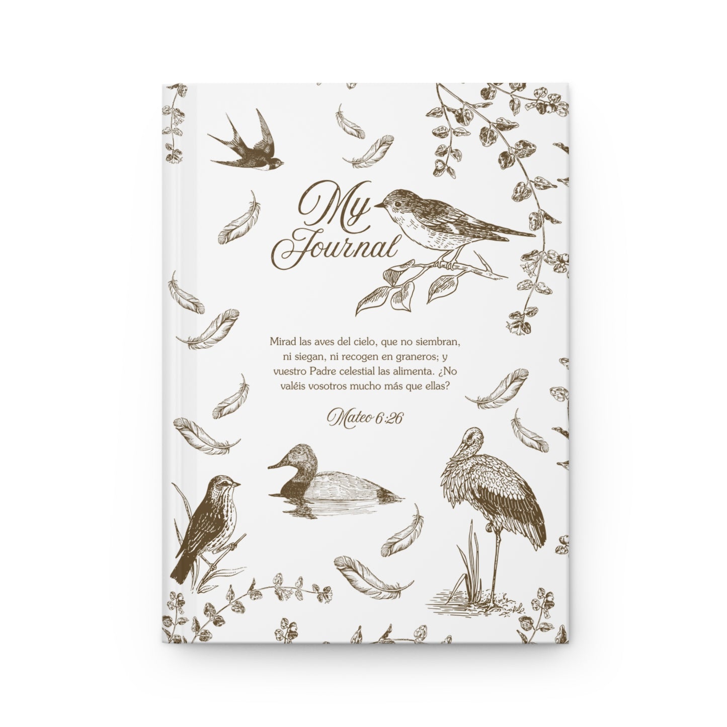 Nature-Inspired Hardcover Journal – Perfect for Writing & Reflection - Brown Color