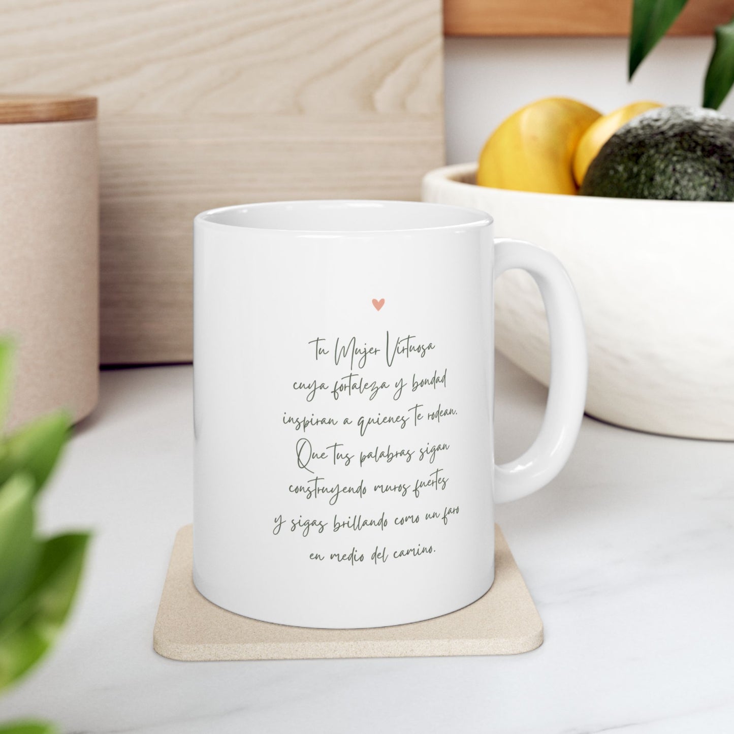 Floral Ceramic Mug  Proverbs 31  Woman - Perfect Gift for Any Occasion