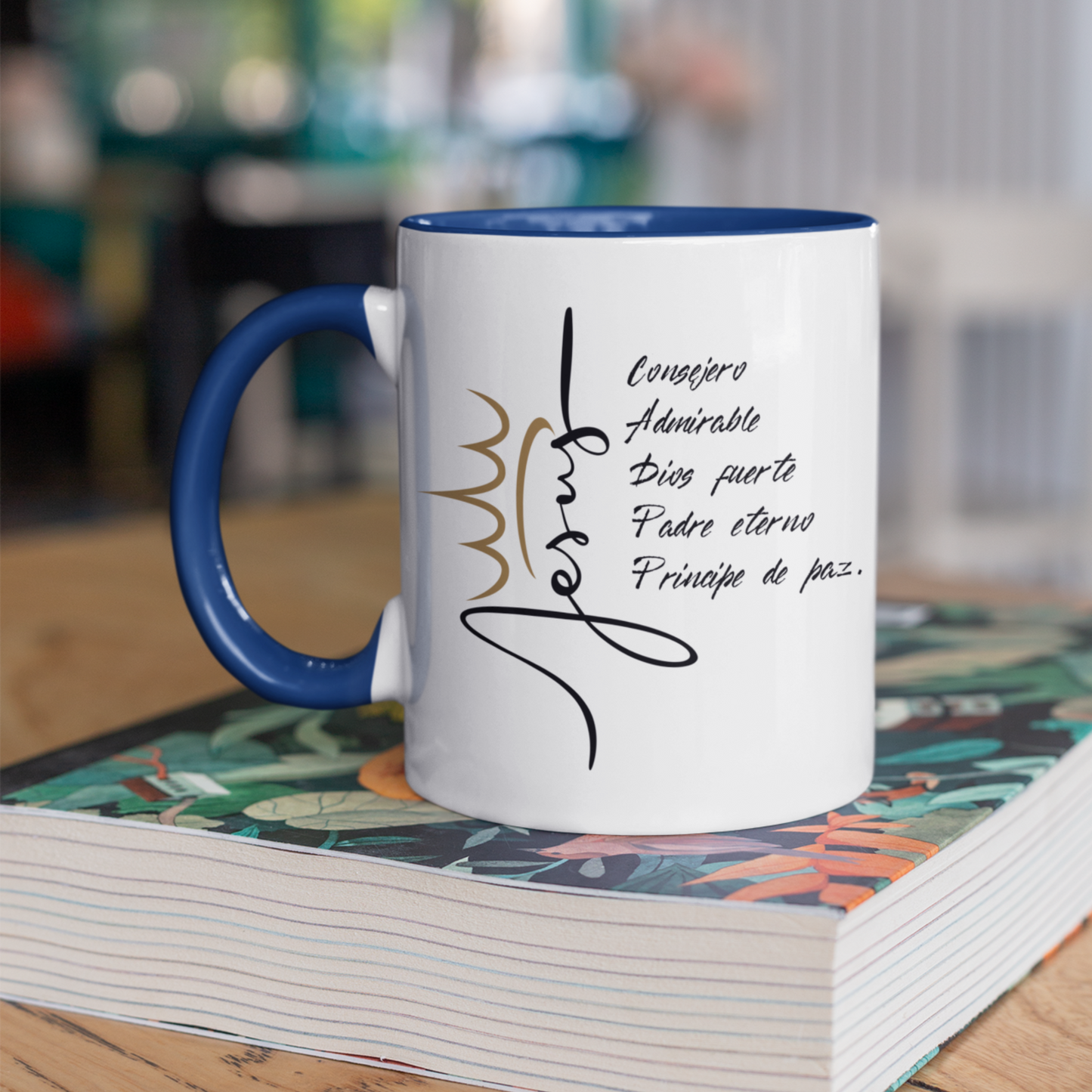 Elegant Black-Handled Coffee Mug | Inspirational Quote Design | Perfect Gift for Coffee Lovers