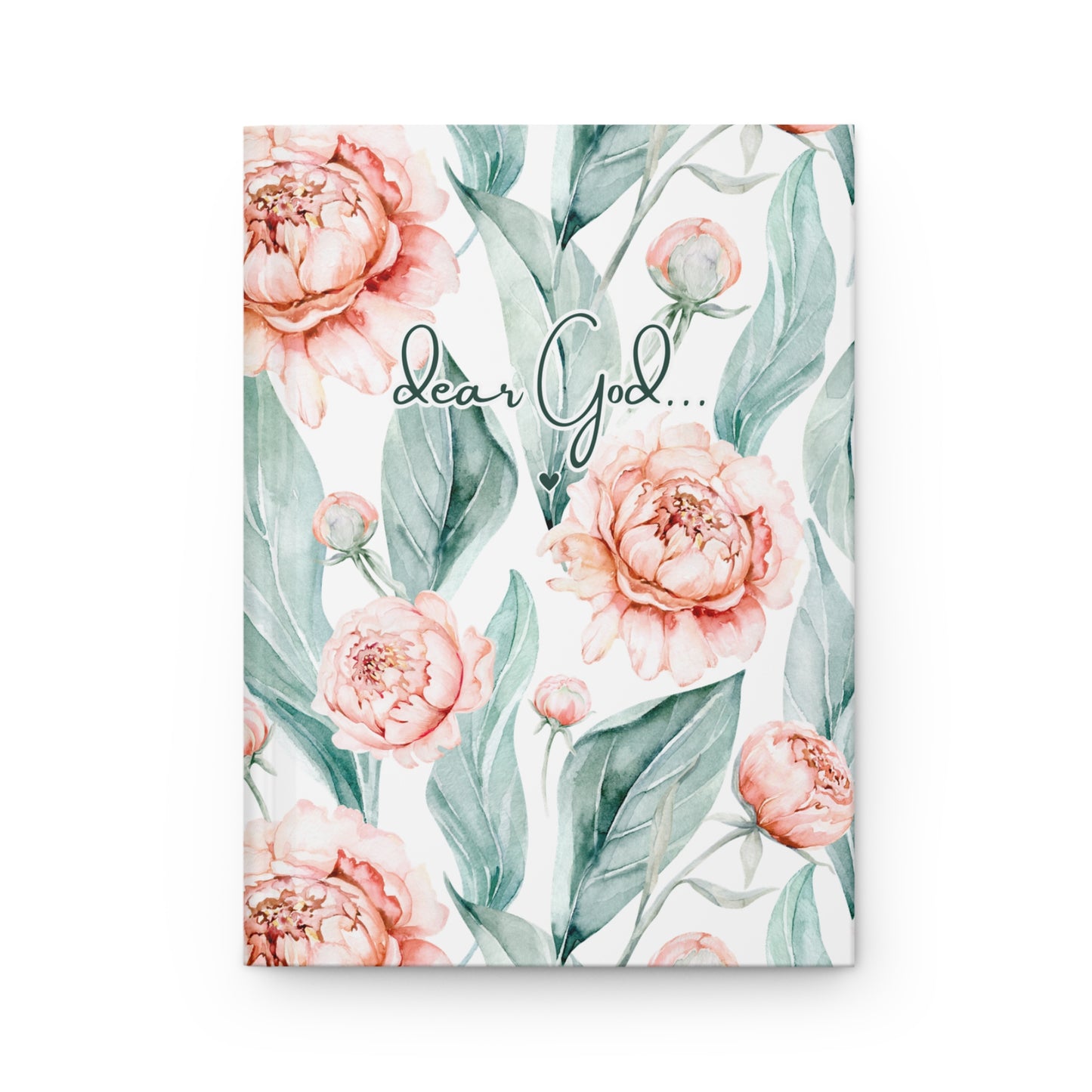 Floral Hardcover Journal - 'Dear God' Prayer Journal for Reflection & Inspiration