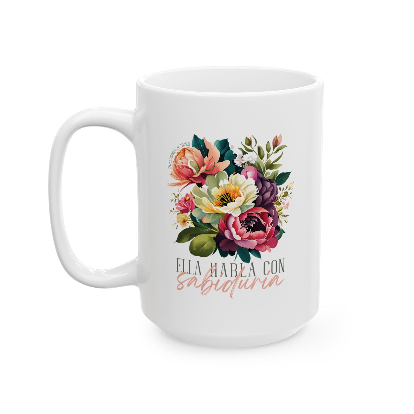 Floral Ceramic Mug  Proverbs 31  Woman - Perfect Gift for Any Occasion