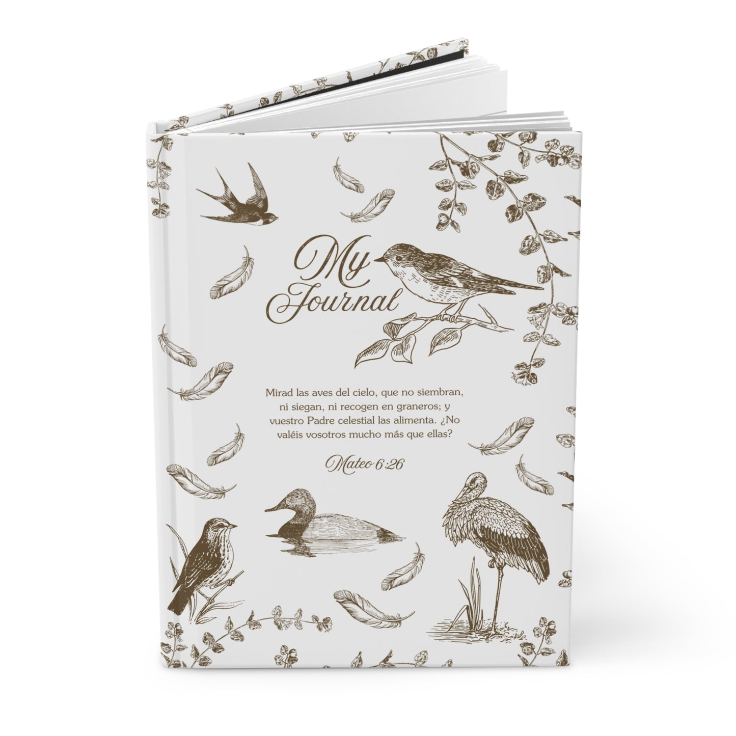 Nature-Inspired Hardcover Journal – Perfect for Writing & Reflection - Brown Color